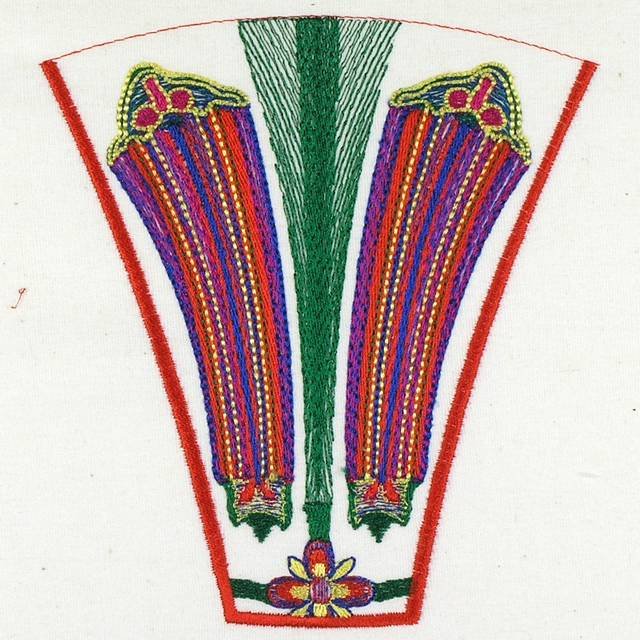BFC1007 Folk Embroidered Circle Purse