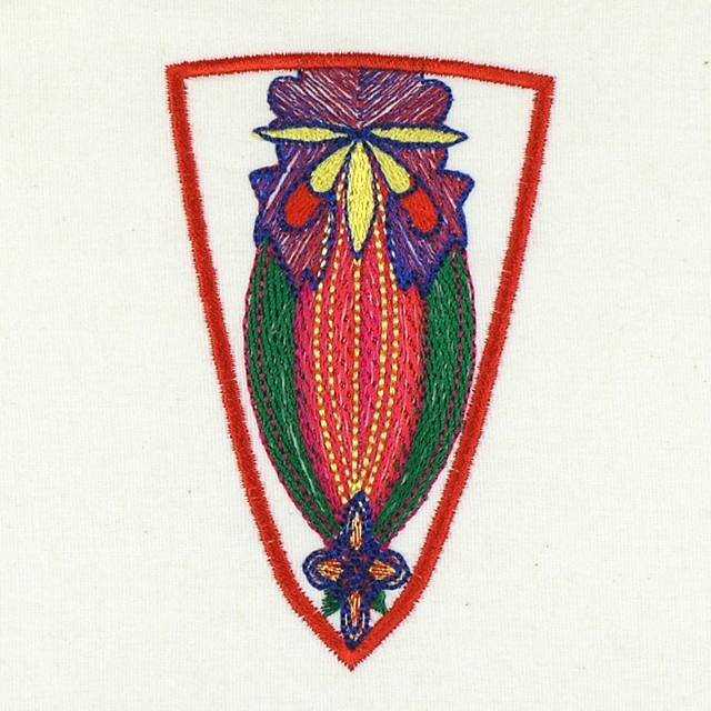 BFC1007 Folk Embroidered Circle Purse