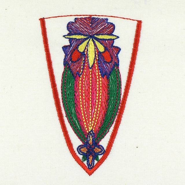 BFC1007 Folk Embroidered Circle Purse