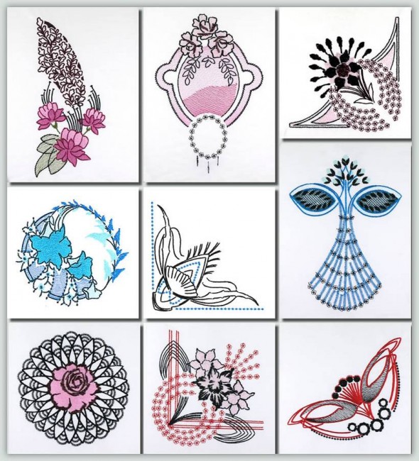 BFC1017  Art Nouveau Ornaments