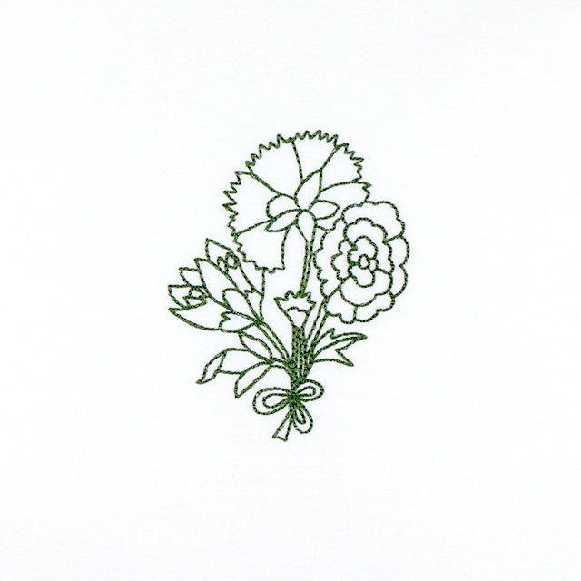 BFC1022 Persian Flowers & Birds Blackwork