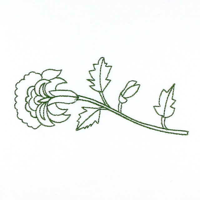 BFC1022 Persian Flowers & Birds Blackwork
