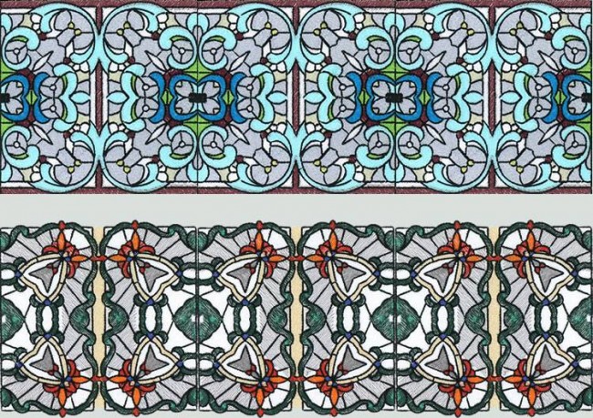 BFC1025 Stained Glass Tiles II