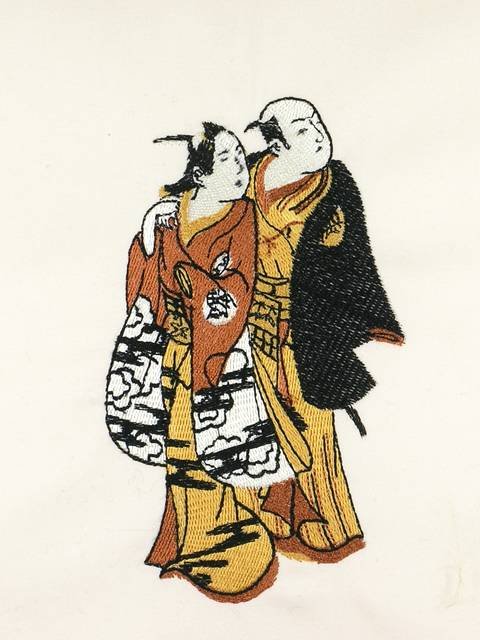 BFC1032 Japanese Fantasy Garden Art Quilt