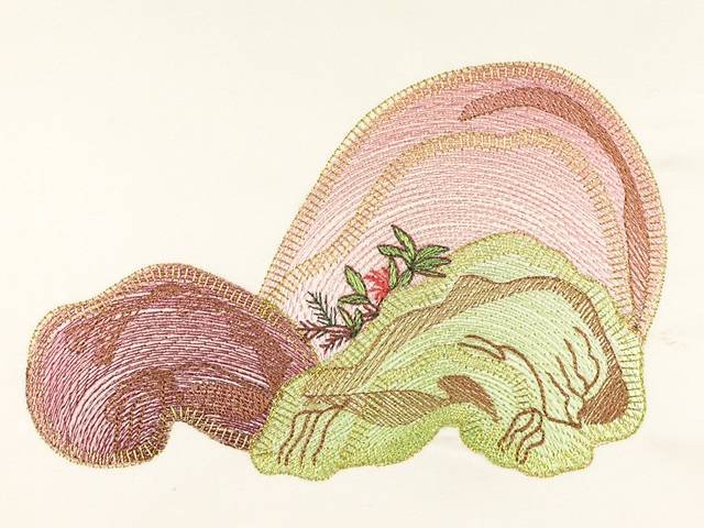 BFC1032 Japanese Fantasy Garden Art Quilt