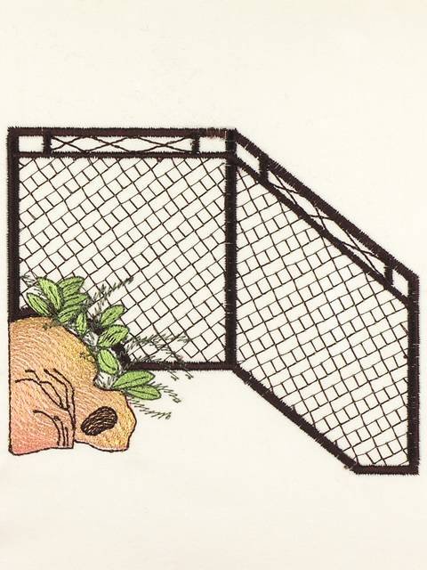 BFC1032 Japanese Fantasy Garden Art Quilt