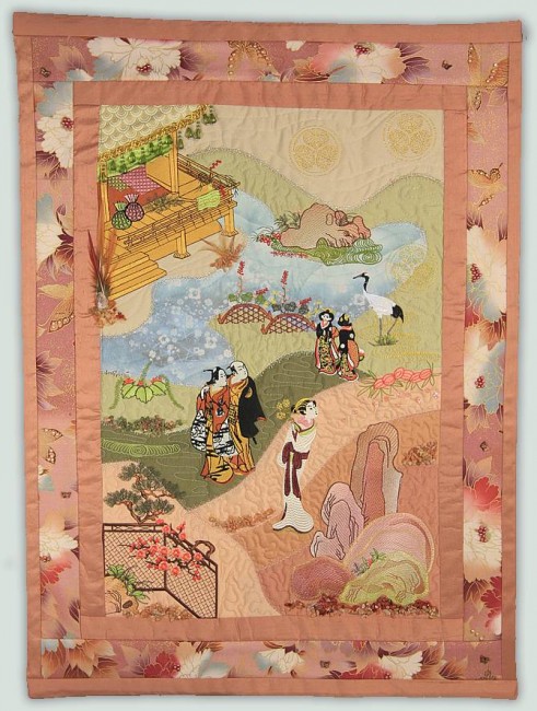 BFC1032 Japanese Fantasy Garden Art Quilt