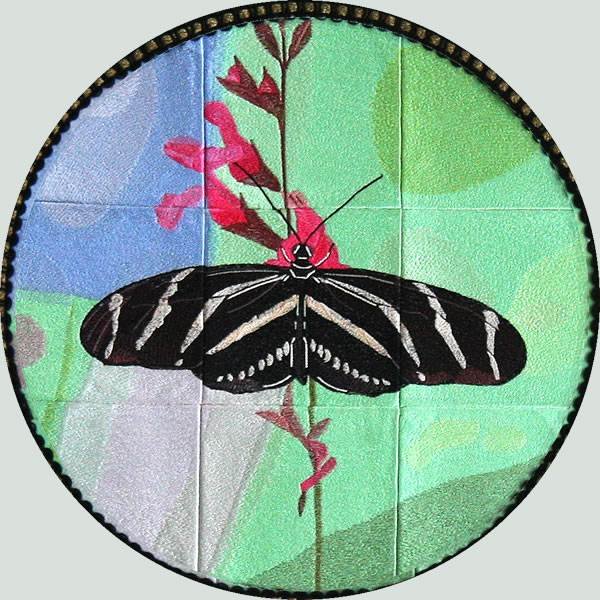 BFC1039 Window Zebra Longwing Butterfly