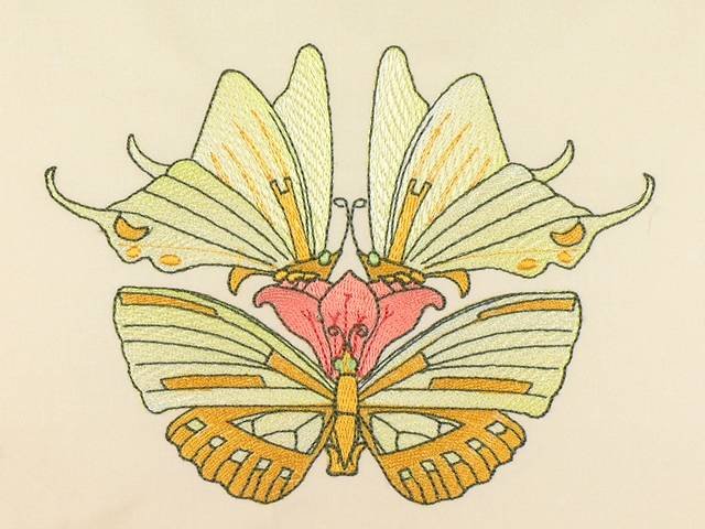 BFC1041 Art Nouveau Cockatoos Plus