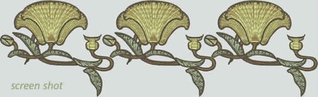 BFC1041 Art Nouveau Cockatoos Plus