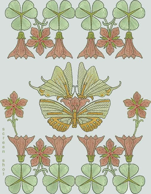 BFC1041 Art Nouveau Cockatoos Plus