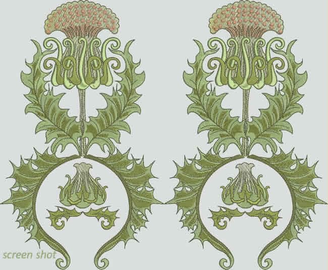 BFC1041 Art Nouveau Cockatoos Plus