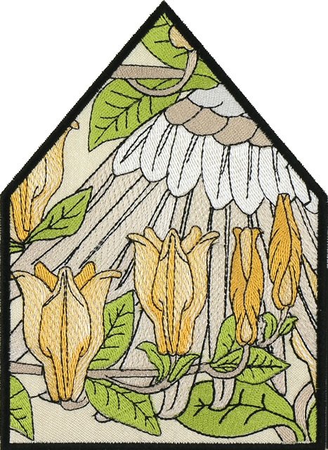 BFC1043 QIH or Reg Stained Glass Cockatoos