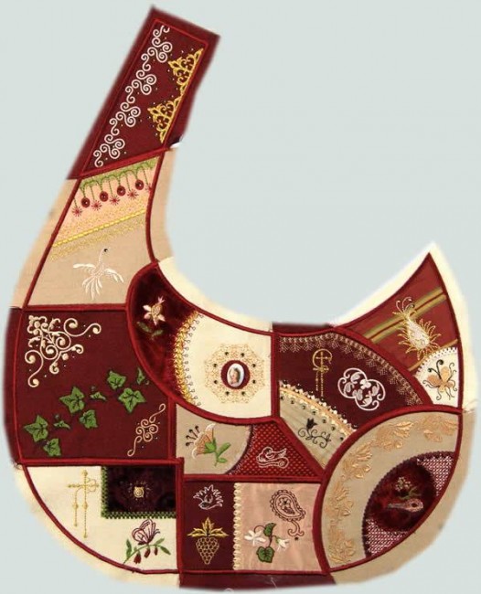BFC1045  QIH Crazy Quilt Handbag