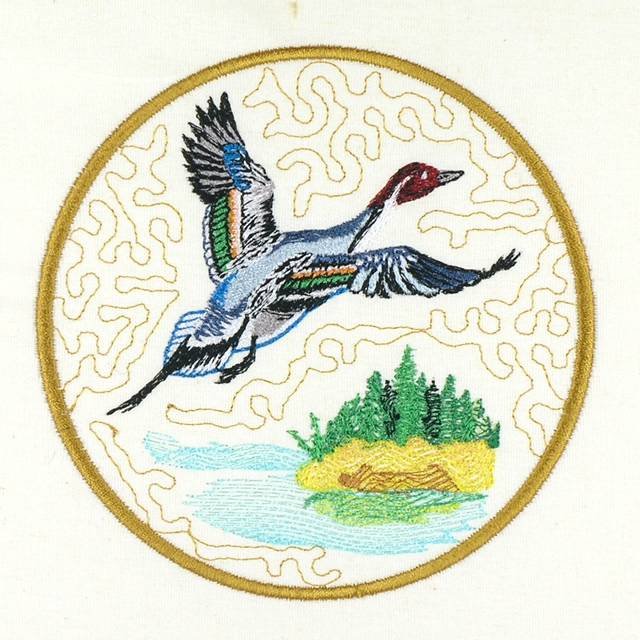 BFC01049 QIH and Reg Stippled Duck Quilt Set