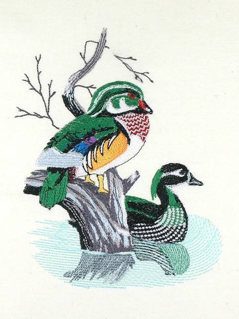 BFC01049 QIH and Reg Stippled Duck Quilt Set