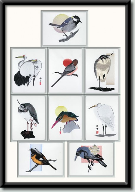 BFC1055 Birds in an Oriental Manner