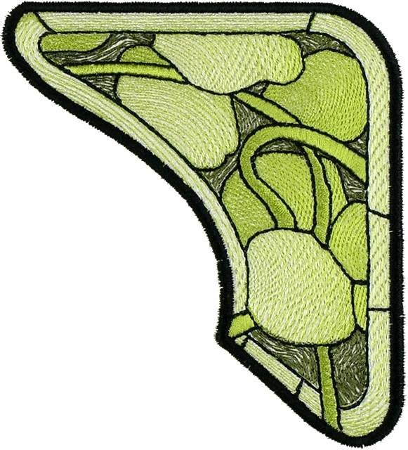 BFC1056 Stained Glass Flight Among the Nasturtiums