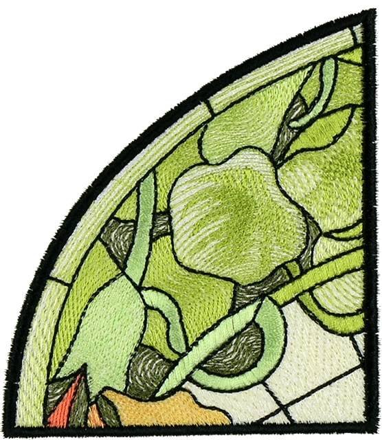 BFC1056 Stained Glass Flight Among the Nasturtiums