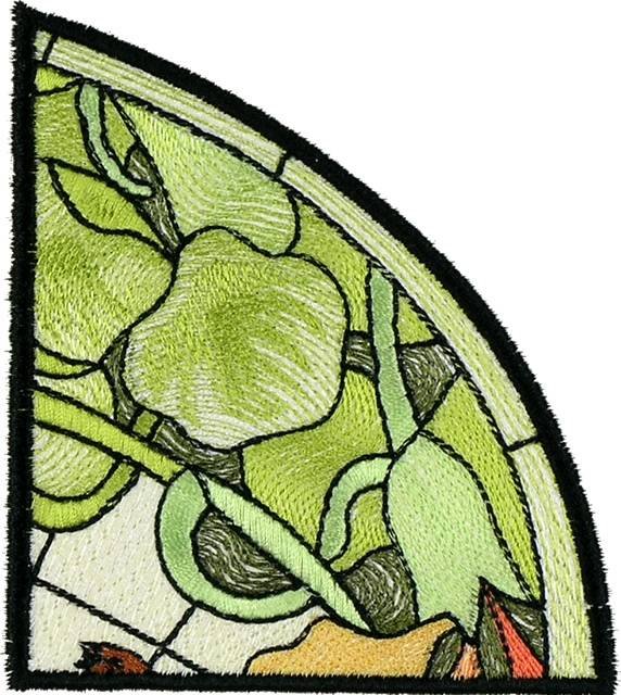 BFC1056 Stained Glass Flight Among the Nasturtiums