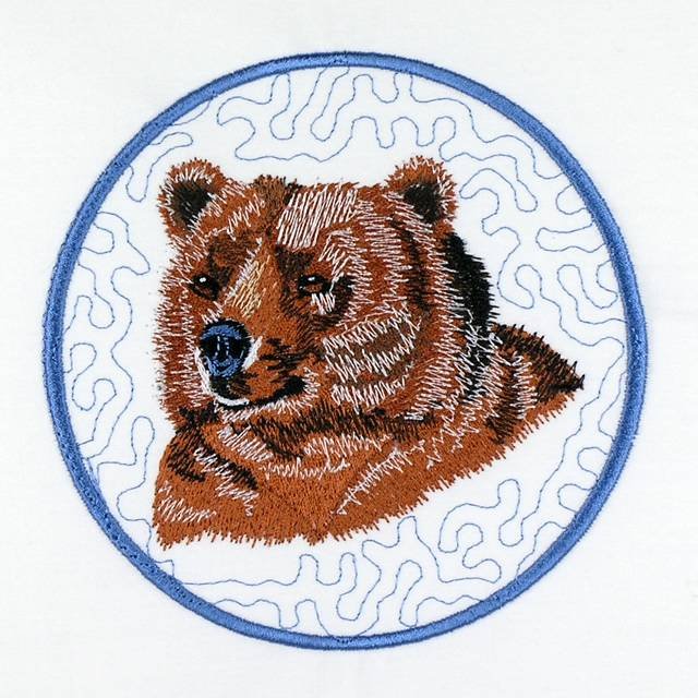 BFC01062 QIH/ Reg Stippled Forest Animals Quilt Set