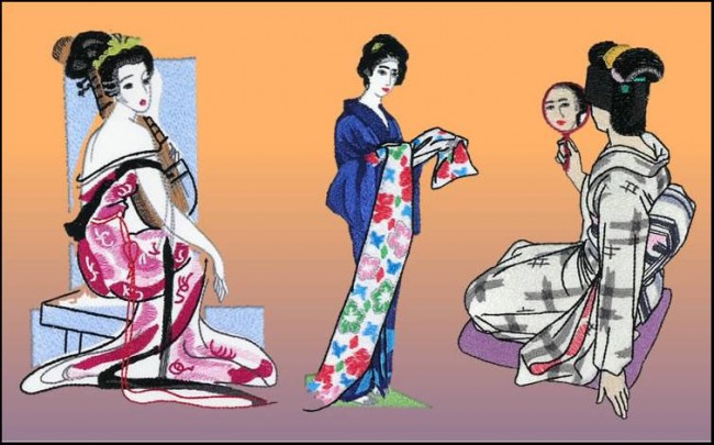 BFC1064 Three Geishas III