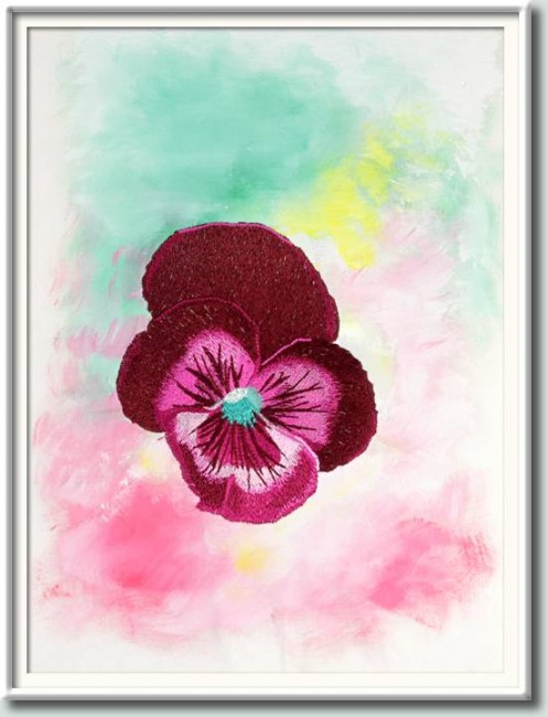 BFC1067 Painted Pansies