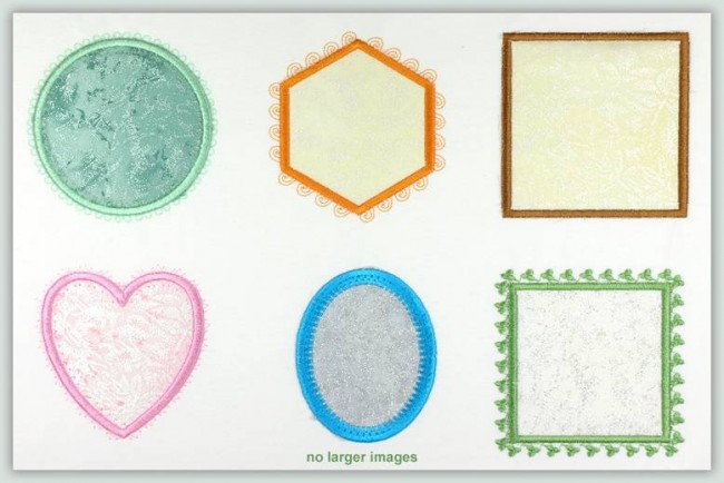 BFC1078 Frames Applique and Motifs