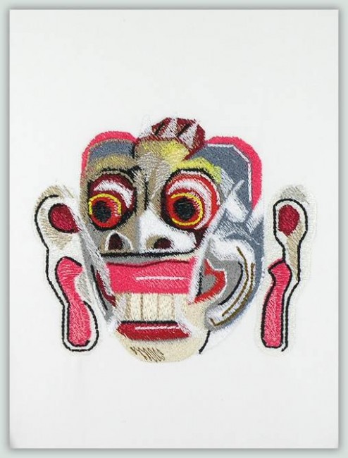 BFC1090 Three Balinese Dance Masks