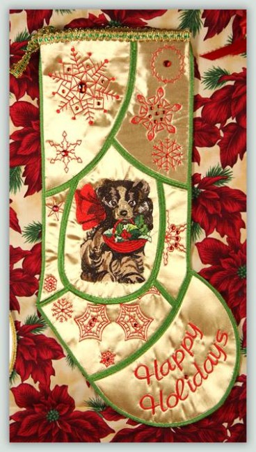BFC1096 QIH Three Christmas Stockings