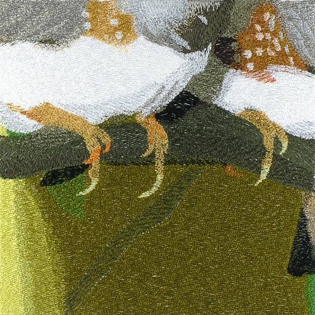 BFC1098 Window-Three Finches