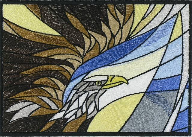 BFC1106 Stained Glass-Eagle