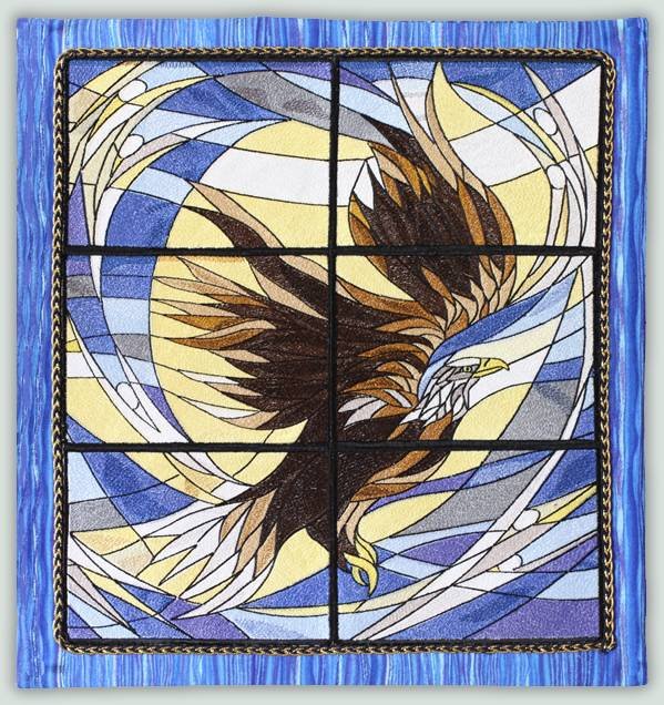 BFC1106 Stained Glass-Eagle