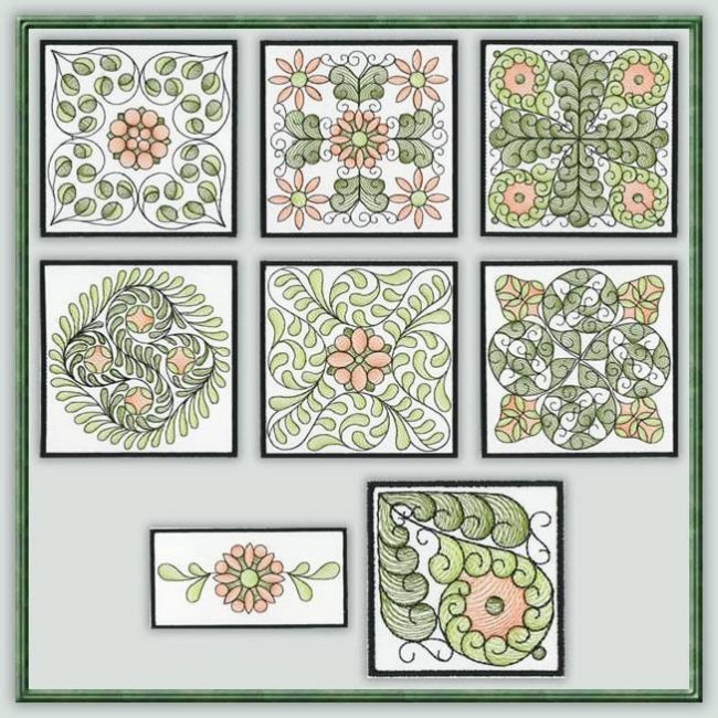 BFC1110 QIH or Reg Sheer Quilt Blocks II