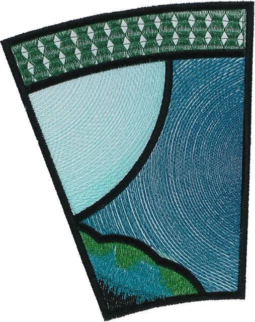 BFC1114 Stained Glass Butterfly in a Circle