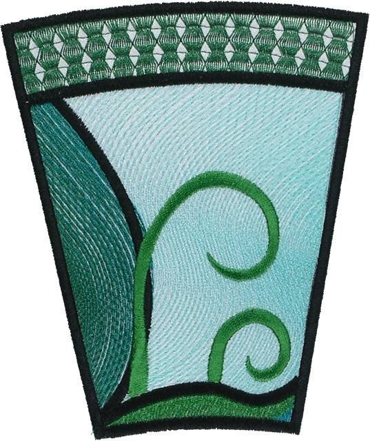 BFC1114 Stained Glass Butterfly in a Circle