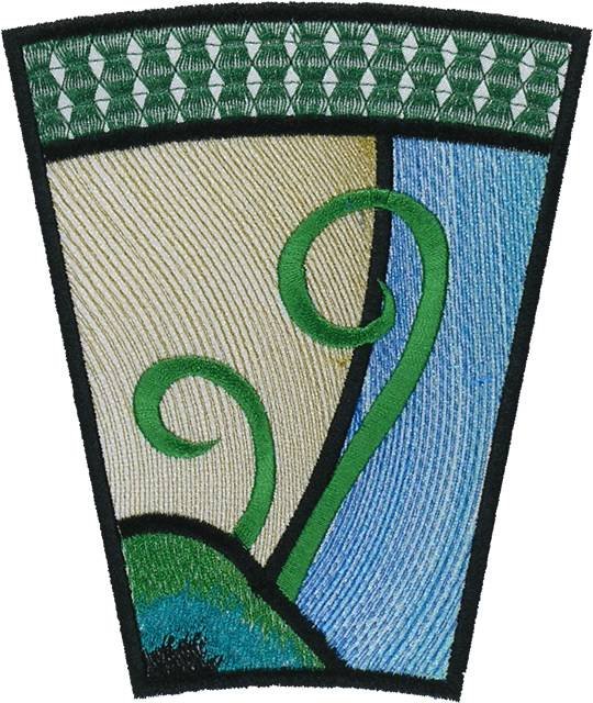 BFC1114 Stained Glass Butterfly in a Circle
