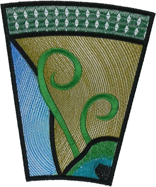 BFC1114 Stained Glass Butterfly in a Circle