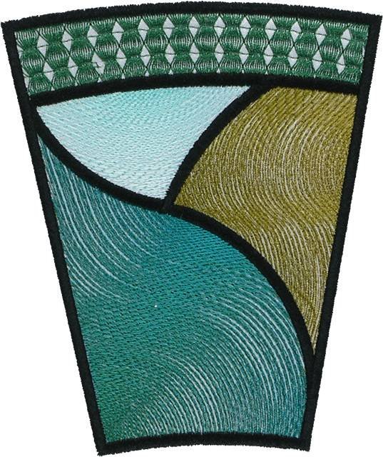 BFC1114 Stained Glass Butterfly in a Circle