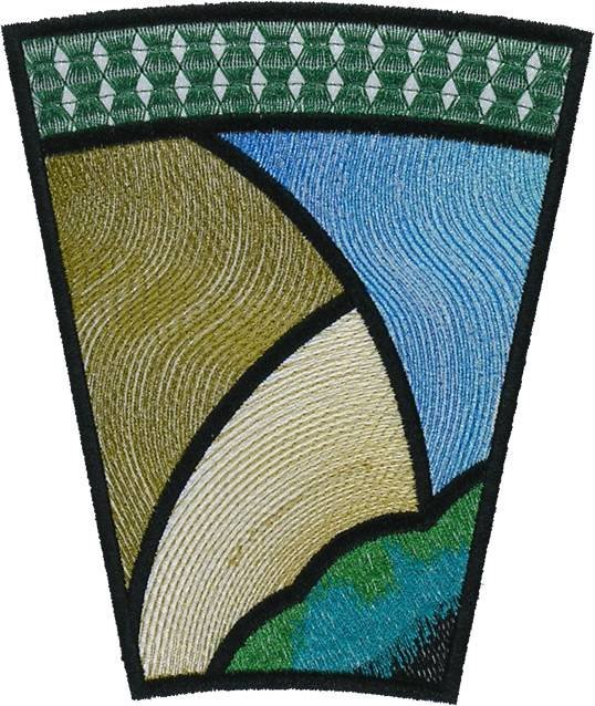 BFC1114 Stained Glass Butterfly in a Circle