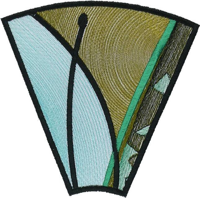 BFC1114 Stained Glass Butterfly in a Circle