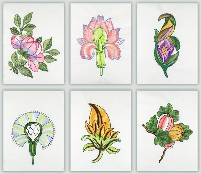 BFC1119 Variegated Fun Flowers