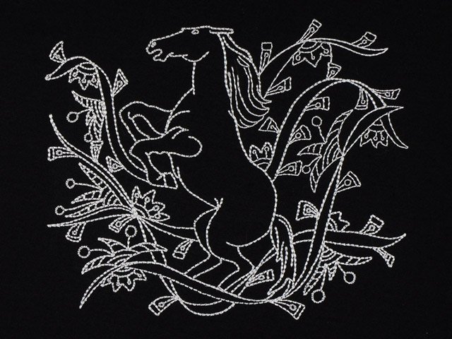 BFC1125 Blackwork Horses - 04