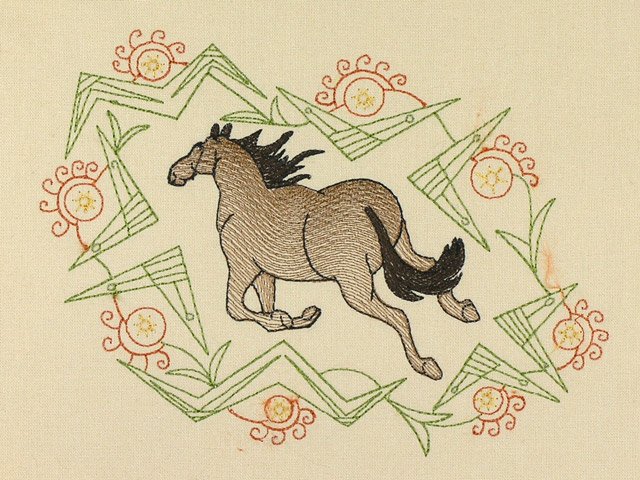 BFC1126 Decorative Element Series Filled in Horses