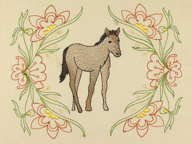 BFC1126 Decorative Element Series Filled in Horses