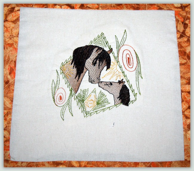 BFC1126 Decorative Element Series Filled in Horses