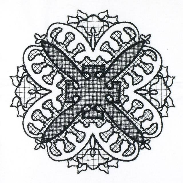 BFC1134 Lace Blackwork Designs