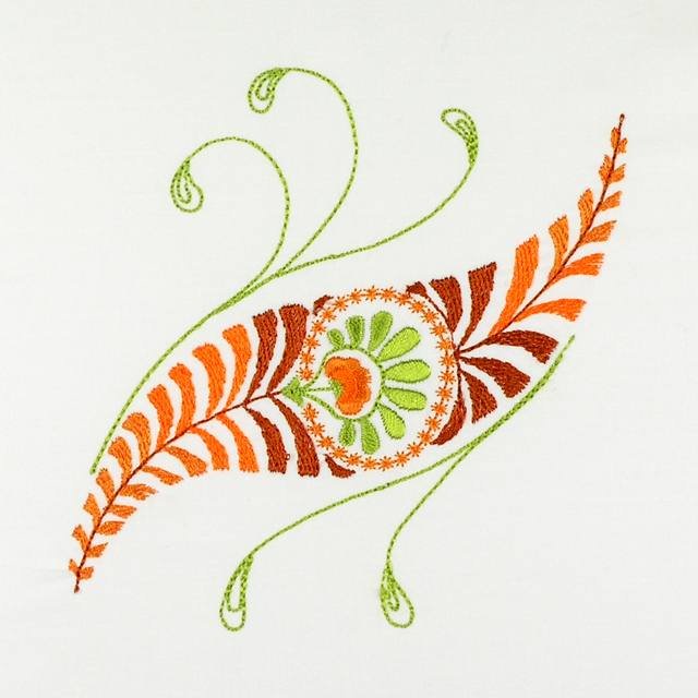 BFC1145 Paisley Feathers