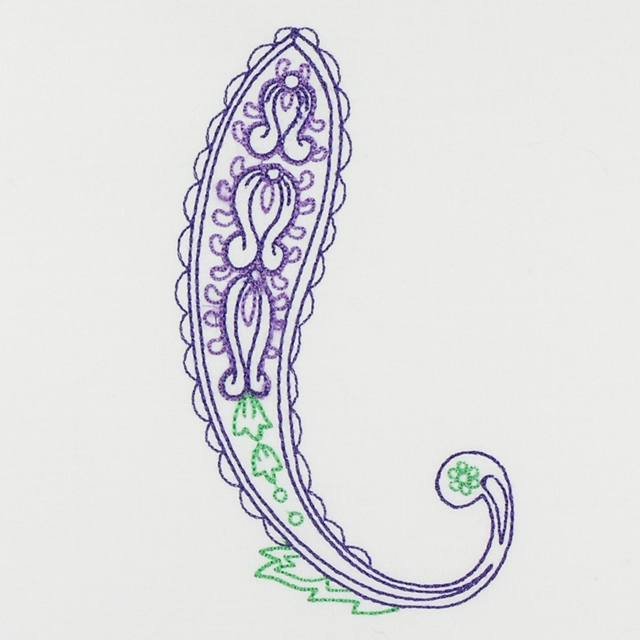 BFC1145 Paisley Feathers