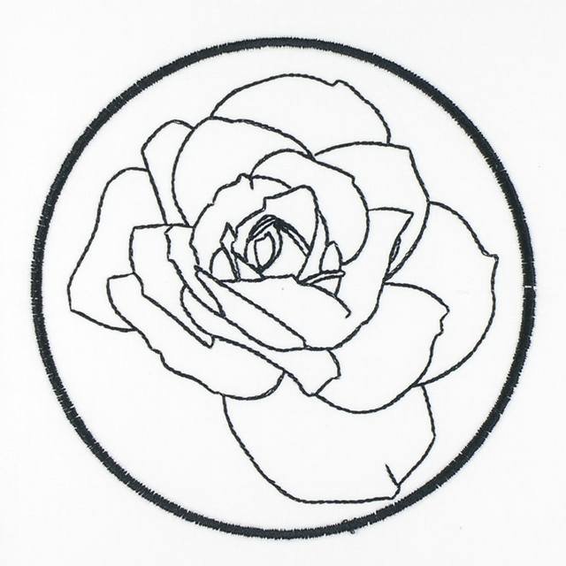 BFC1149 Blackwork Roses